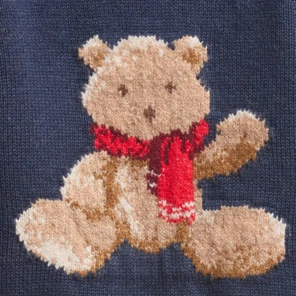 baby GAP Navy Sweater with Bear - Picture 14 of 16